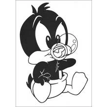 Dessin à colorier: Baby Looney Tunes (Personnages de dessins animés) #26545 - Coloriages à Imprimer Gratuits