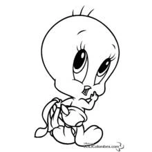 Dessin à colorier: Baby Looney Tunes (Personnages de dessins animés) #26575 - Coloriages à Imprimer Gratuits