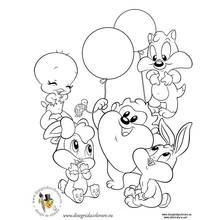 Dessin à colorier: Baby Looney Tunes (Personnages de dessins animés) #26598 - Coloriages à Imprimer Gratuits