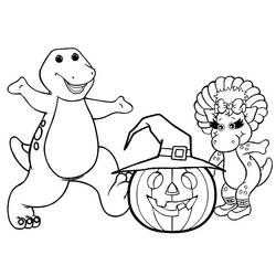 Dessin à colorier: Barney (Personnages de dessins animés) #203011 - Coloriages à Imprimer Gratuits