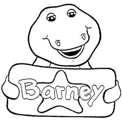 Dessin à colorier: Barney (Personnages de dessins animés) #203013 - Coloriages à Imprimer Gratuits