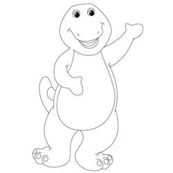 Dessin à colorier: Barney (Personnages de dessins animés) #203019 - Coloriages à Imprimer Gratuits