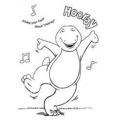 Dessin à colorier: Barney (Personnages de dessins animés) #203023 - Coloriages à Imprimer Gratuits