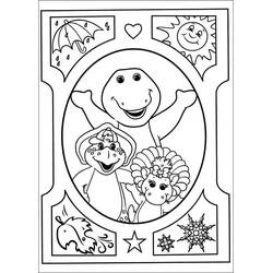Dessin à colorier: Barney (Personnages de dessins animés) #203024 - Coloriages à Imprimer Gratuits