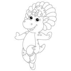 Dessin à colorier: Barney (Personnages de dessins animés) #203029 - Coloriages à Imprimer Gratuits