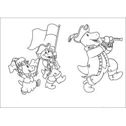 Dessin à colorier: Barney (Personnages de dessins animés) #203031 - Coloriages à Imprimer Gratuits