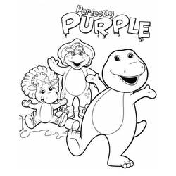 Dessin à colorier: Barney (Personnages de dessins animés) #203033 - Coloriages à Imprimer Gratuits