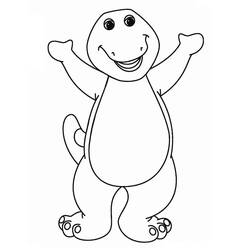 Dessin à colorier: Barney (Personnages de dessins animés) #203036 - Coloriages à Imprimer Gratuits