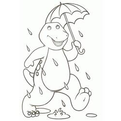Dessin à colorier: Barney (Personnages de dessins animés) #203037 - Coloriages à Imprimer Gratuits