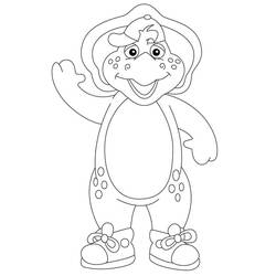 Dessin à colorier: Barney (Personnages de dessins animés) #203038 - Coloriages à Imprimer Gratuits
