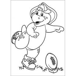 Dessin à colorier: Barney (Personnages de dessins animés) #203039 - Coloriages à Imprimer Gratuits