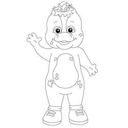 Dessin à colorier: Barney (Personnages de dessins animés) #203040 - Coloriages à Imprimer Gratuits