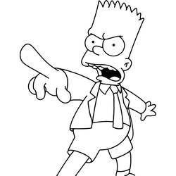 Dessins à colorier: Bart Simpson - Coloriages à Imprimer Gratuits