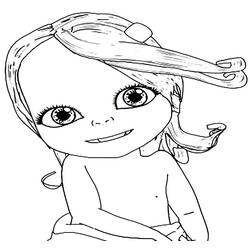 Dessin à colorier: Bébé Lilly (Personnages de dessins animés) #182447 - Coloriages à Imprimer Gratuits