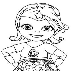 Dessin à colorier: Bébé Lilly (Personnages de dessins animés) #182452 - Coloriages à Imprimer Gratuits