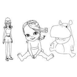 Dessin à colorier: Bébé Lilly (Personnages de dessins animés) #182453 - Coloriages à Imprimer Gratuits