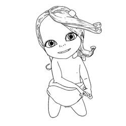 Dessin à colorier: Bébé Lilly (Personnages de dessins animés) #182460 - Coloriages à Imprimer Gratuits