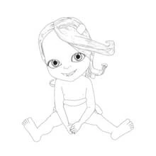 Dessin à colorier: Bébé Lilly (Personnages de dessins animés) #41089 - Coloriages à Imprimer Gratuits