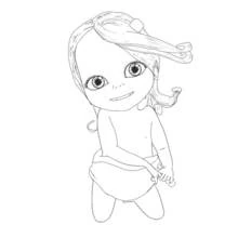 Dessin à colorier: Bébé Lilly (Personnages de dessins animés) #41093 - Coloriages à Imprimer Gratuits