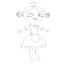 Dessin à colorier: Bébé Lilly (Personnages de dessins animés) #41096 - Coloriages à Imprimer Gratuits