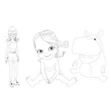 Dessin à colorier: Bébé Lilly (Personnages de dessins animés) #41108 - Coloriages à Imprimer Gratuits