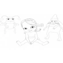 Dessin à colorier: Bébé Lilly (Personnages de dessins animés) #41116 - Coloriages à Imprimer Gratuits