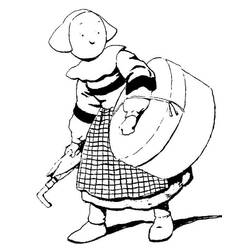 Dessin à colorier: Bécassine (Personnages de dessins animés) #214517 - Coloriages à Imprimer Gratuits