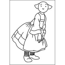 Dessin à colorier: Bécassine (Personnages de dessins animés) #214521 - Coloriages à Imprimer Gratuits