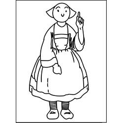 Dessin à colorier: Bécassine (Personnages de dessins animés) #214522 - Coloriages à Imprimer Gratuits