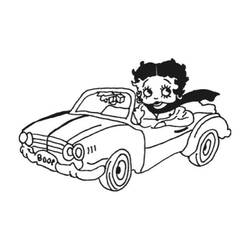 Coloriage imprimable Betty Boop (Personnages de dessins animés) #203065 à colorier gratuitement