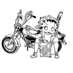 Coloriage Betty Boop (Personnages de dessins animés) #203074, dessin gratuit prêt à imprimer