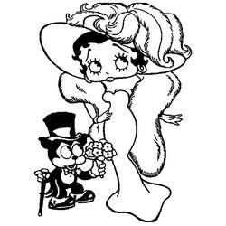 Page de coloriage Betty Boop (Personnages de dessins animés) #203079, gratuite à imprimer
