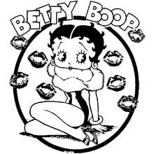 Dessin à colorier: Betty Boop (Personnages de dessins animés) #25914 - Coloriages à Imprimer Gratuits