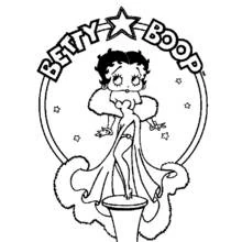 Dessin à colorier: Betty Boop (Personnages de dessins animés) #25915 - Coloriages à Imprimer Gratuits
