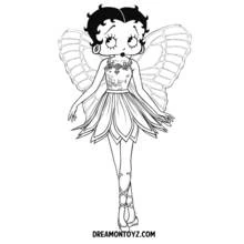 Dessin à colorier: Betty Boop (Personnages de dessins animés) #25918 - Coloriages à Imprimer Gratuits