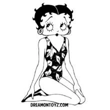 Dessin à colorier: Betty Boop (Personnages de dessins animés) #25947 - Coloriages à Imprimer Gratuits