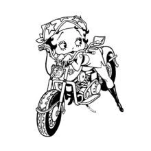Page de coloriage Betty Boop (Personnages de dessins animés) #25969, gratuite à imprimer