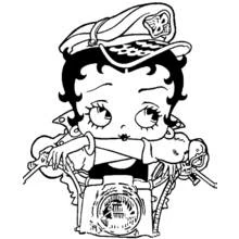 Dessin à colorier: Betty Boop (Personnages de dessins animés) #25983 - Coloriages à Imprimer Gratuits