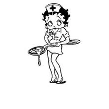 Dessin à colorier: Betty Boop (Personnages de dessins animés) #26037 - Coloriages à Imprimer Gratuits