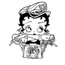 Dessin à colorier: Betty Boop (Personnages de dessins animés) #26050 - Coloriages à Imprimer Gratuits