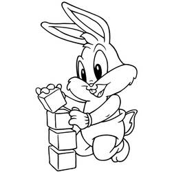 Coloriage Bugs Bunny (Personnages de dessins animés) #203598 à imprimer et colorier