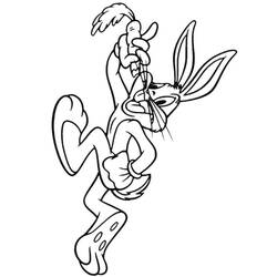 Coloriage Bugs Bunny (Personnages de dessins animés) #203599 à imprimer et colorier