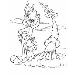 Coloriage Bugs Bunny (Personnages de dessins animés) #203601 à imprimer et colorier