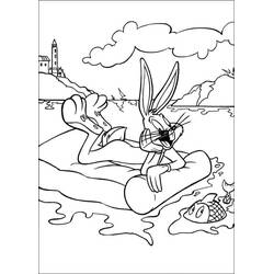 Coloriage Bugs Bunny (Personnages de dessins animés) #203602 à imprimer et colorier