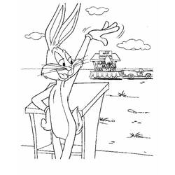 Coloriage Bugs Bunny (Personnages de dessins animés) #203603 à imprimer et colorier