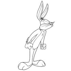 Coloriage Bugs Bunny (Personnages de dessins animés) #203604 à imprimer et colorier