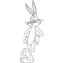 Coloriage Bugs Bunny (Personnages de dessins animés) #203609 à imprimer et colorier