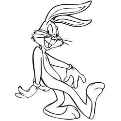 Coloriage Bugs Bunny (Personnages de dessins animés) #203611 à imprimer et colorier
