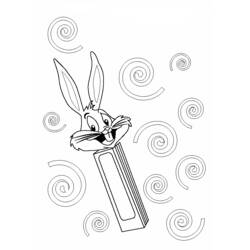 Coloriage Bugs Bunny (Personnages de dessins animés) #26408 à imprimer et colorier