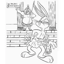 Coloriage Bugs Bunny (Personnages de dessins animés) #26417 à imprimer et colorier